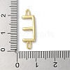 Rack Plating Brass Connector Charms KK-P245-07G-E-3