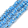 Handmade Evil Eye Lampwork Beads Strands LAMP-A007-02A-03-1