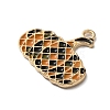 Thanksgiving Day Golden Tone Alloy Enamel Pendants ENAM-M002-01F-G-2