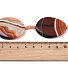 Natural Banded Agate Beads Strands G-P605-L02-06-4