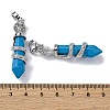 Synthetic Turquoise Pendants G-A241-01P-07-3