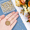 300Pcs 2 Styles 2-Hole Metallic Colours Glass Seed Beads SEED-HS0001-06A-3