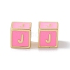 Rack Plating Brass Enamel Beads KK-B060-04G-05J-2