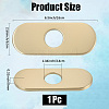 Oval Stainless Steel Faucet Hole Covers STAS-WH20001-18F-G-2