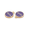 Alloy Enamel Charms ENAM-T016-11H-RS-3