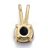 Brass Micro Pave Cubic Zirconia Pendants KK-P192-04-3