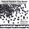 ARRICRAFT Natural Obsidian Chip Beads Strands G-AR0003-05-2