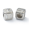 Tarnish Resistant 304 Stainless Steel European Beads STAS-H145-01T-P-1