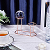 Alloy Crystal Ball Holders ODIS-WH0106-18RG-4