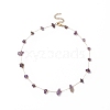 Natural Mixed Gemstone Chips Beaded Necklace NJEW-JN04234-2