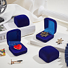 Plastic Cover with Velvet Brooch Packing Boxes VBOX-WH0012-06A-4