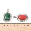 Synthetic Mixed Gemstone Pendants G-A226-03P-B-3