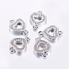 Long-Lasting Plated Brass Micro Pave Cubic Zirconia Links ZIRC-F069-23P-1