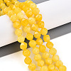 Dyed Natural White Jade Beads Strands G-T139-8mm-46S-1