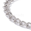 Tarnish Resistant 304 Stainless Steel Curb Chain Bracelet with Toggle Clasp for Women BJEW-E017-01P-2