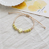 Clover Ceramic Beads Braided Bead Bracelets FS-WGDB922-01-1