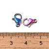 Ion Plating(IP) 304 Stainless Steel Lobster Claw Clasps STAS-AB13-M-3