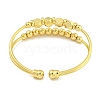 Rack Plating Brass Bangles Double Layer Cuff Bangles for Women BJEW-B106-08G-3