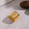 Elephant 304 Stainless Steel Cuff Open Rings LS-HL9999-6