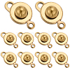 SUNNYCLUE 16Pcs 201 Stainless Steel Snap Clasps STAS-SC0006-96-1