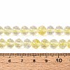 Crackle Transparent Glass Beads Strands GLAA-N063-8mm-08-4
