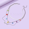 Alloy Layered Necklaces PW-WG54D25-01-5