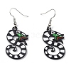 Alloy Dragon Dangle Earrings EJEW-R011-01P-4