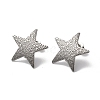 Non-Tarnish 304 Stainless Stud Earring Findings STAS-M314-02B-P-1