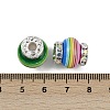 Rondelle Strip Plastic European Beads KK-L236-02S-3