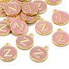 Golden Plated Alloy Enamel Charms X-ENAM-S118-07Z-4