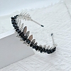 Natural Obsidian Chip Hair Bands PW-WG55675-01-1