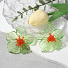 Flower Transparent Acrylic Stud Earrings FS-WGF3DA5-03-1