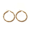 304 Stainless Steel Twist Rope Hoop Earrings for Women EJEW-C011-03G-1