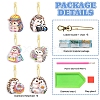 DIY Diamond Painting Hedgehog Pendant Decoration Kits PW-WGB7552-01-3