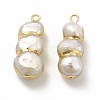 Baroque Natural Keshi Pearl Pendants PEAR-P004-72KCG-2