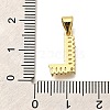 Rack Plating Brass Micro Pave Cubic Zirconia Pendants KK-L226-100G-L-3