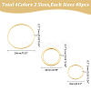   480Pcs 12 Styles Brass Linking Rings KK-WR0001-19-2