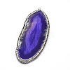 Dyed Natural Agate Nuggets Big Pendants G-F229-01A-3
