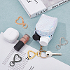 DICOSMETIC 16Pcs 4 Colors Zinc Alloy Heart Shaped Swivel Hook Clasps FIND-DC0004-52-5