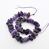 Natural Amethyst Nuggets Bead Strands G-A139-B04-2