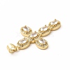 Rack Plating Brass Cubic Zirconia Pendants KK-G456-25G-01-3