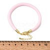 Braided Round Polyester Cord Bracelet Makings FB-CBAEDA0-01G-28-3