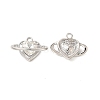 Rack Plating Alloy Glass Charms FIND-G044-36P-1
