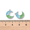 304 Stainless Steel Enamel Charms STAS-M102-21P-03-3