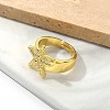 Brass Cuff Rings for Women RJEW-U041-20G-3