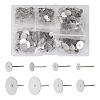 Craftdady 400Pcs 8 Size 304 Stainless Steel Stud Earring Findings STAS-CD0001-31-11
