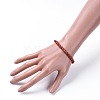 Natural Red Jasper Stretch Bracelets BJEW-JB04661-03-3