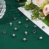 100Pcs 2 Styles 304 Stainless Steel Beads STAS-DC0017-28-4