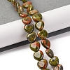 Natural Unakite Beads Strands G-I372-A05-01-2