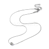 Non-Tarnish 304 Stainless Steel Round Ball Pendant Necklaces for Women NJEW-D056-01A-01P-1